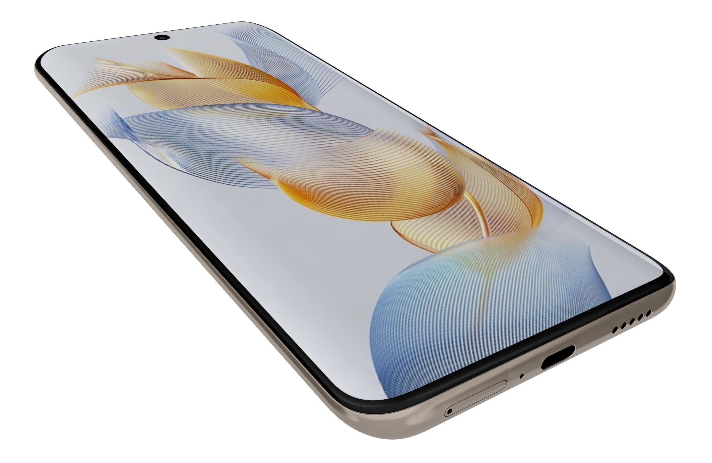 Honor 90 White Low-poly 3D model_12