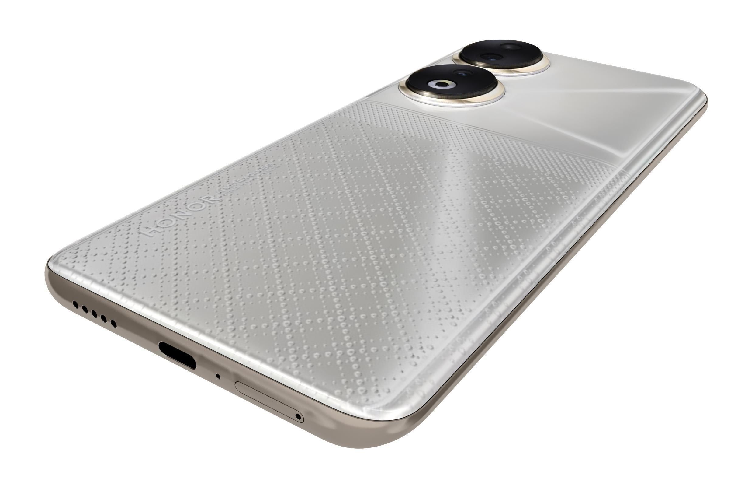 Honor 90 White Low-poly 3D model_14