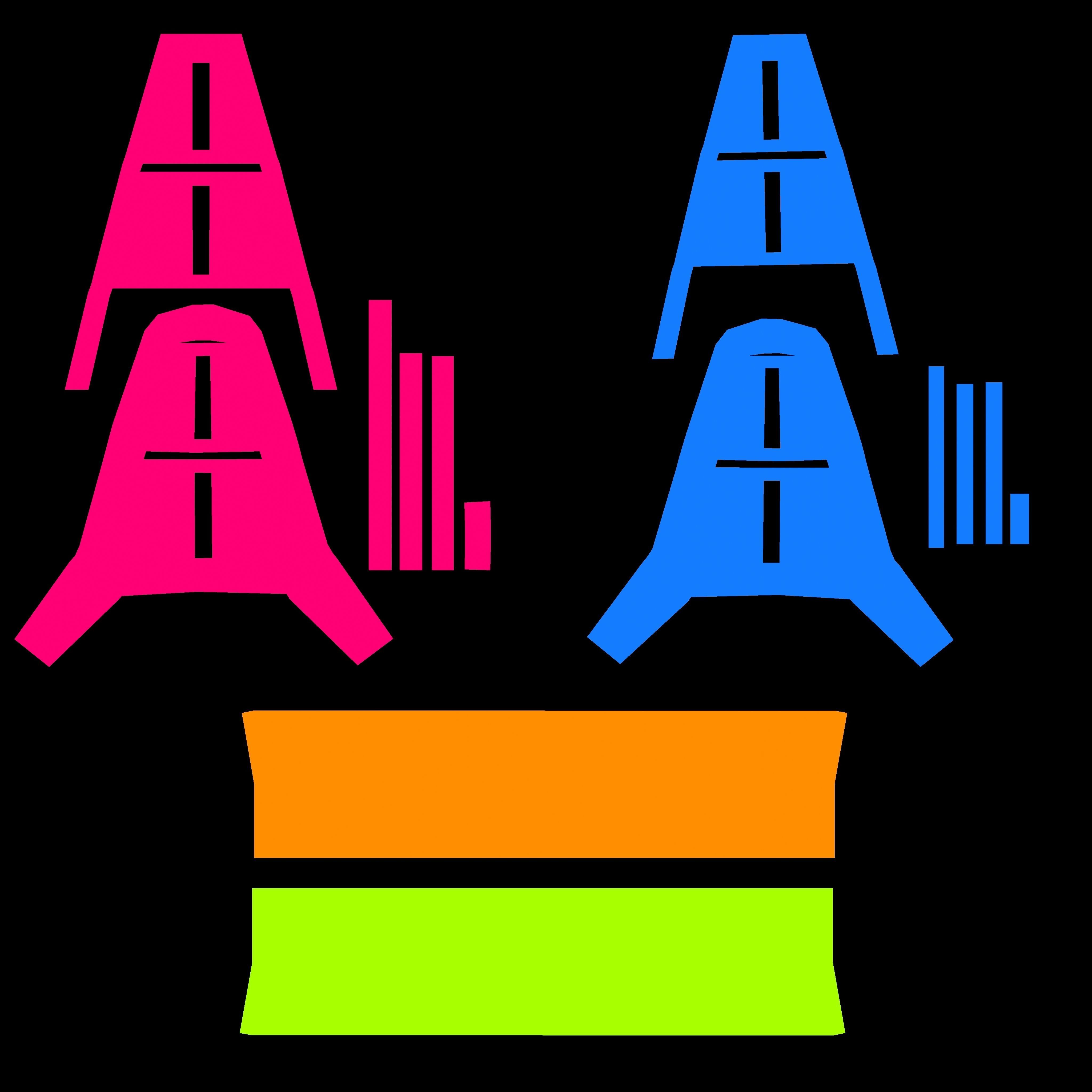 Triangle feeted short strip traffic barrier Low-poly 3D model_6