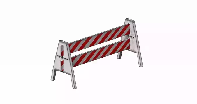 Triangle feeted short strip traffic barrier
