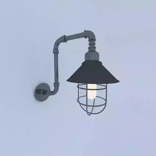 Outdoor Plumbing Pipe Wall Lamp