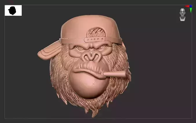 Ring Gorila 3D print model