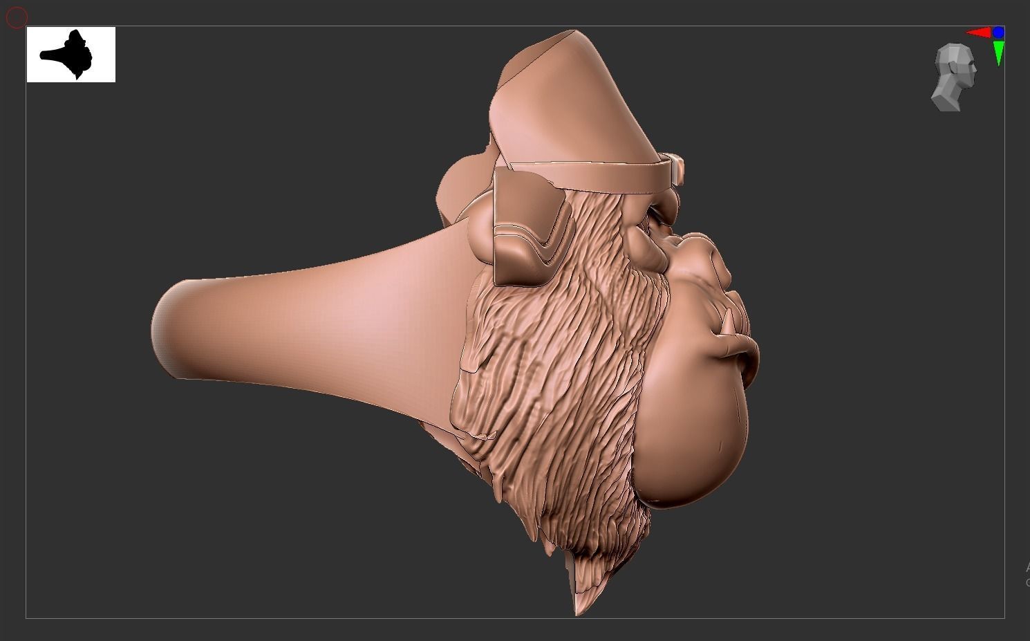 Ring Gorila 3D print model 3D print model_4