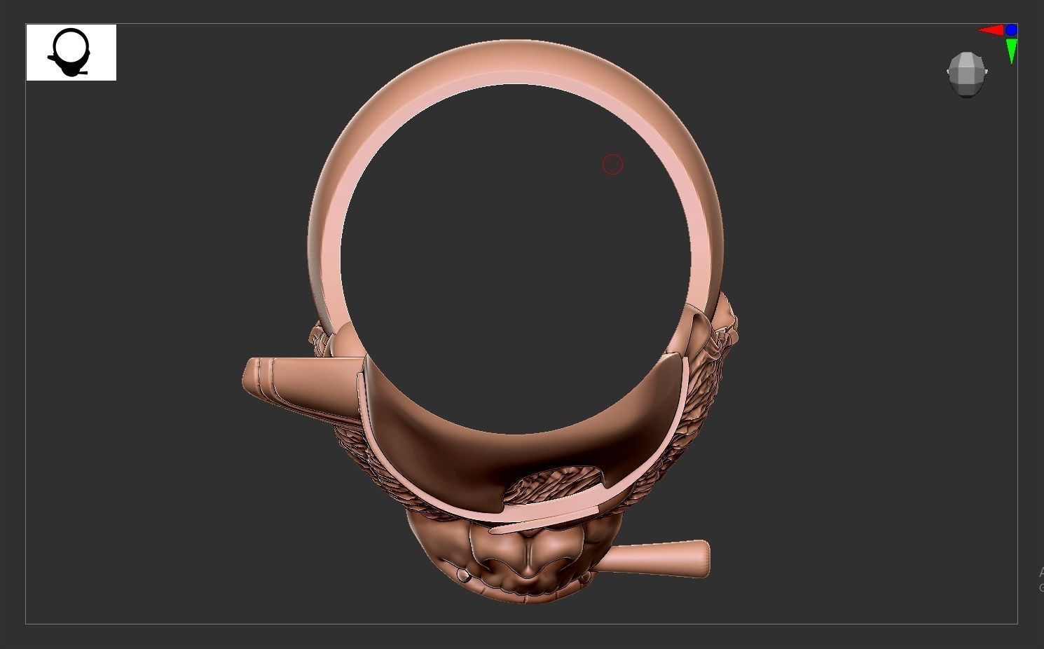 Ring Gorila 3D print model 3D print model_5
