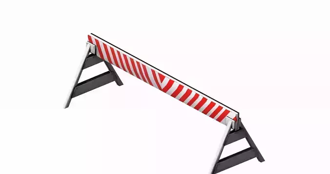Triangle feeted long strip traffic barrier