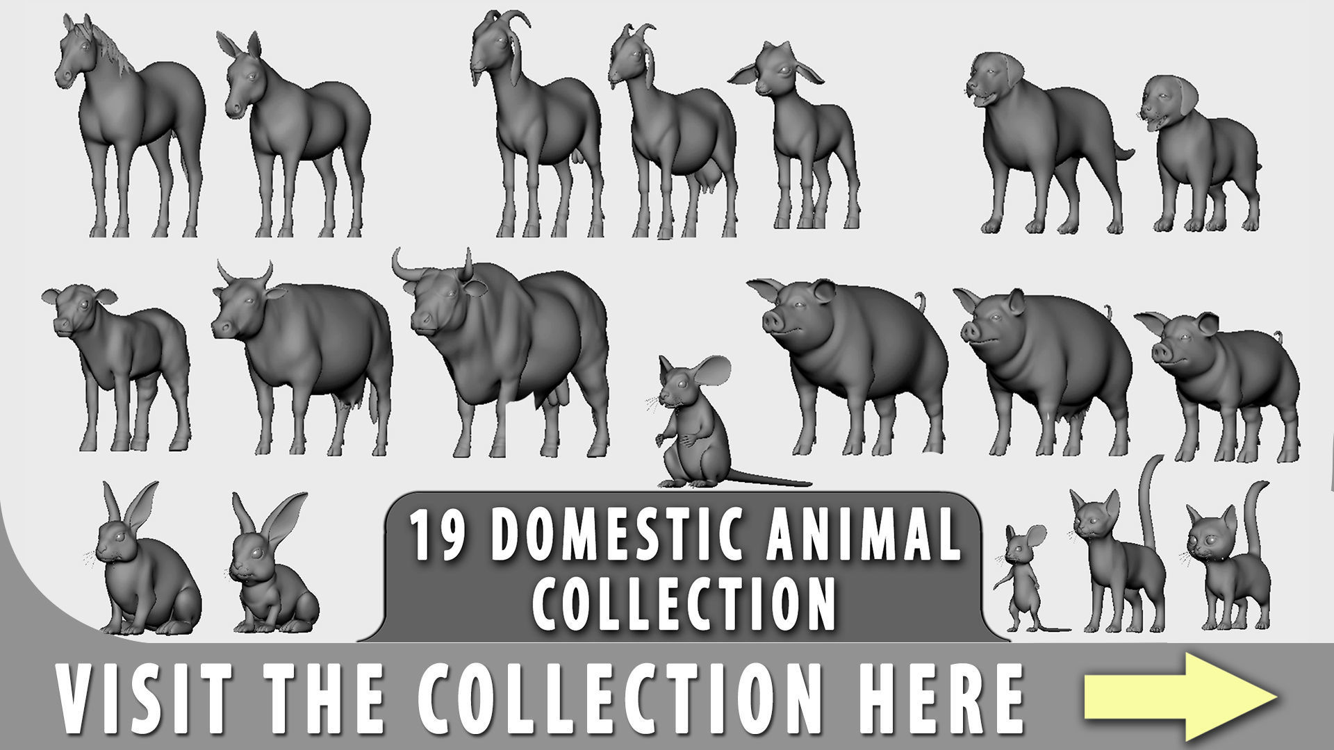 Piglet  Low-poly 3D model_7