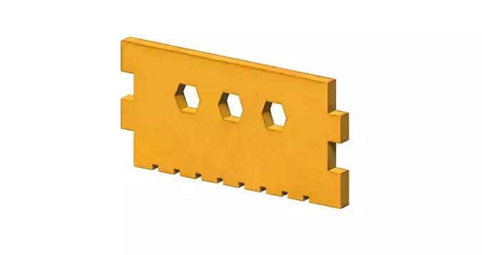 PLASTIC ROAD SAFETY BARRICADES Low-poly 3D model