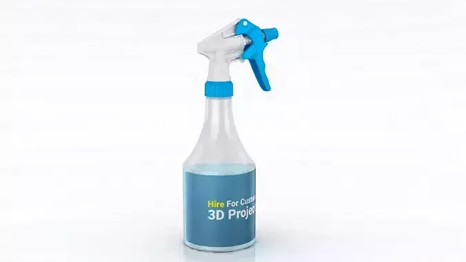 Spray Bottle Low-poly 3D model