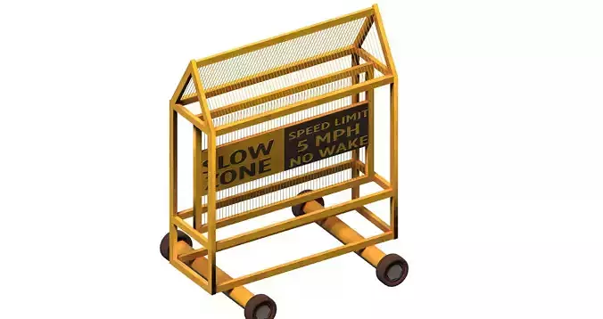 Yellow Mild Steel Police Barriers