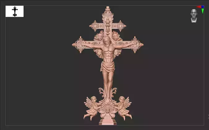 Jesus Cross 3D print model 3D print model