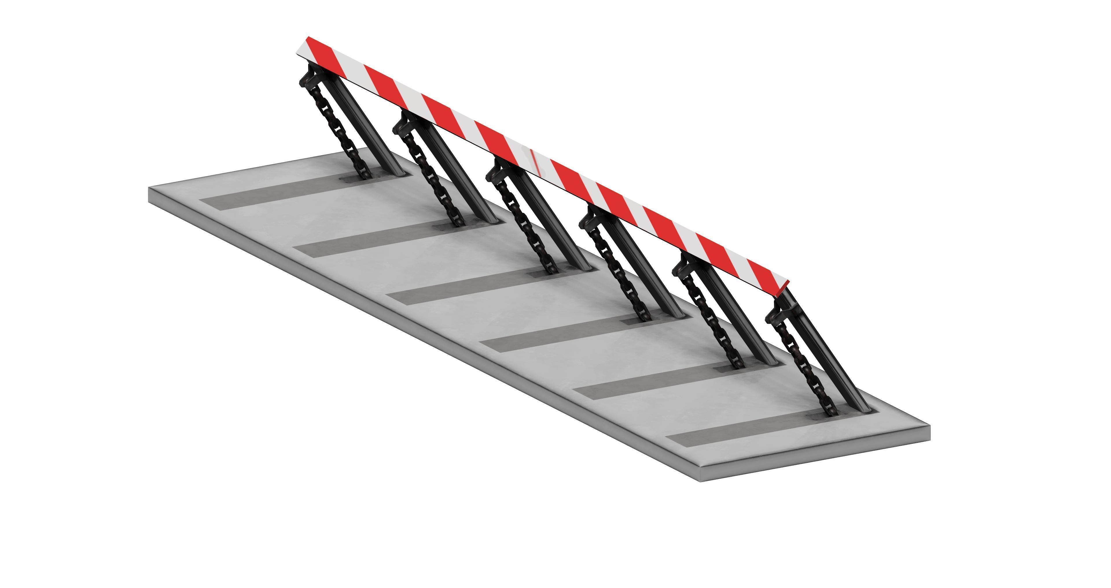 28 - Traffic Barriers and road safety products 3D Model Collection_7