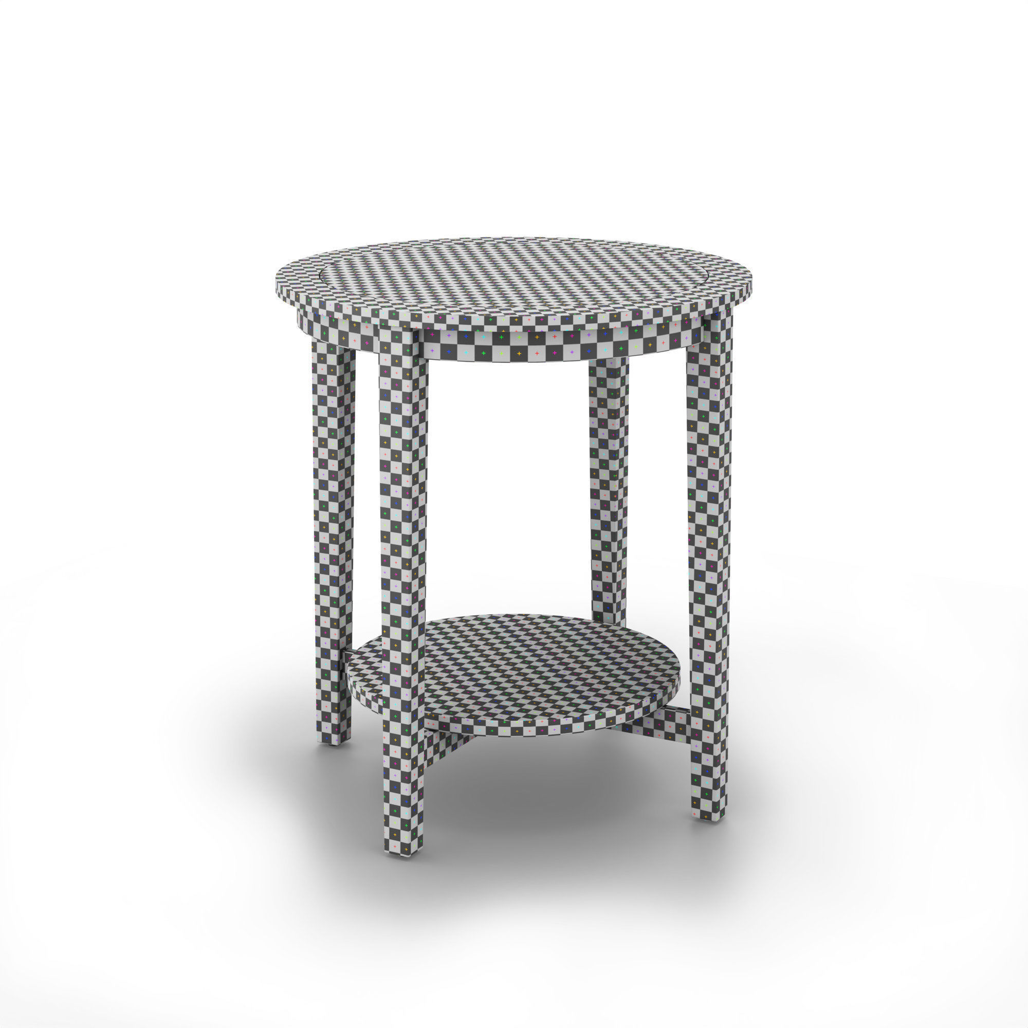 IKEA Malmsta side table 3D model_3