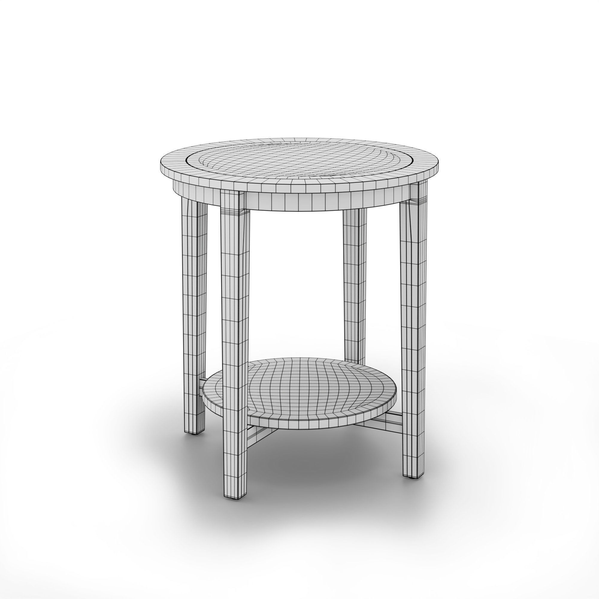 IKEA Malmsta side table 3D model_4