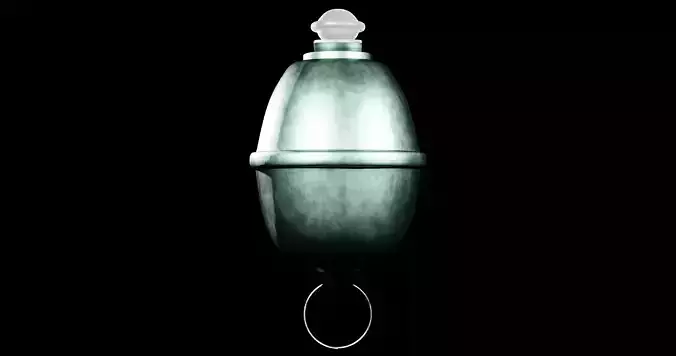 Eihandgranate M39 grey - made in Blender