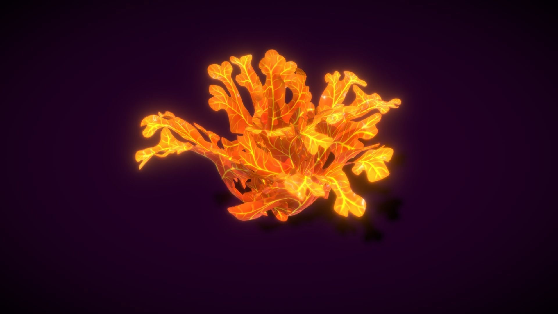 Cartoon Seaweed 9  Low-poly 3D model_9