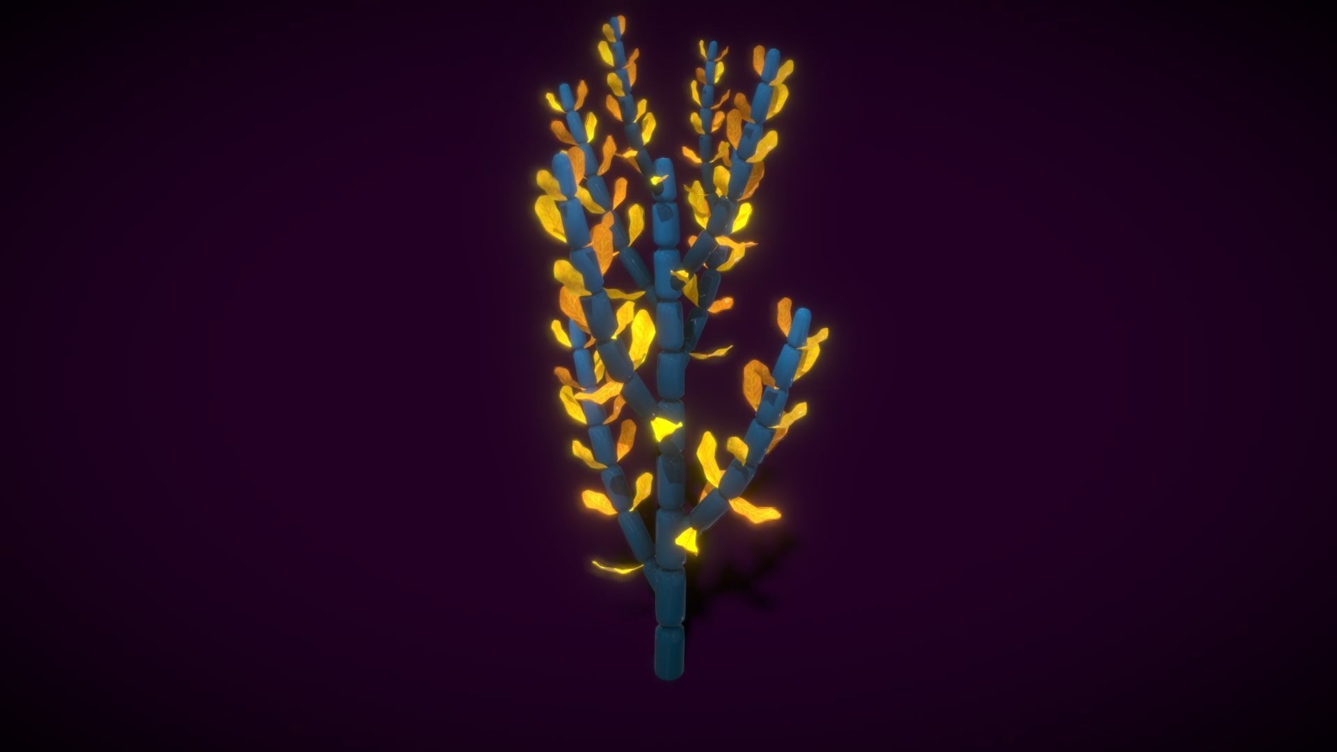Cartoon Seaweed 9  Low-poly 3D model_8