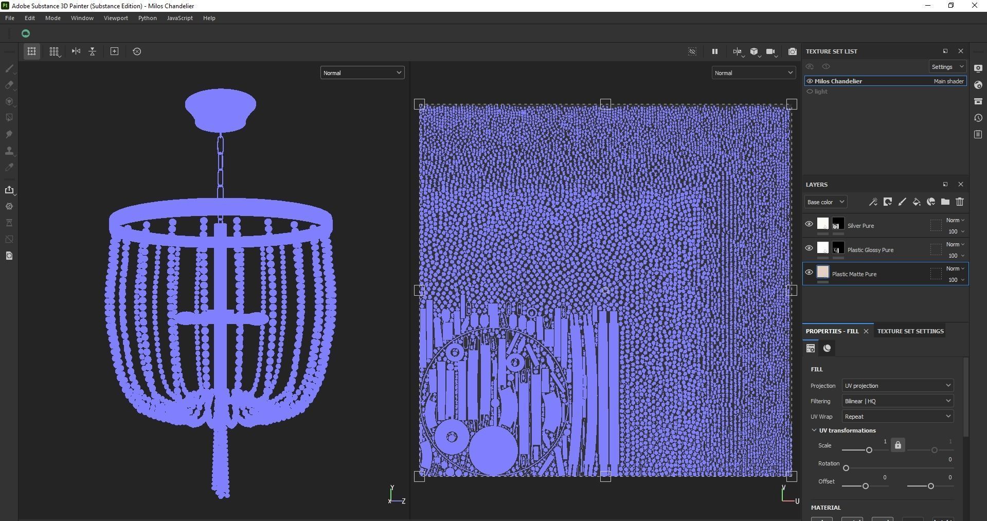 Chandelier - lighting - pendant - ceiling light 3D model_13