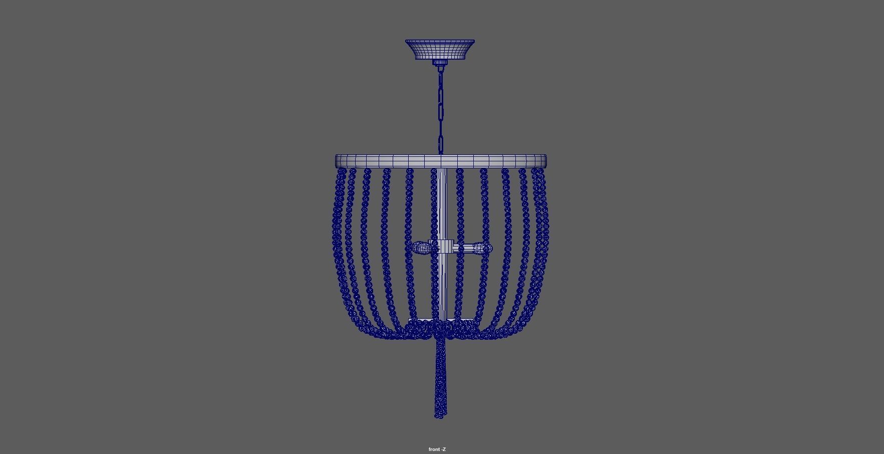 Chandelier - lighting - pendant - ceiling light 3D model_14