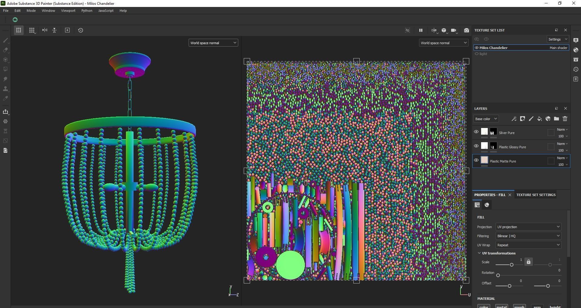 Chandelier - lighting - pendant - ceiling light 3D model_17