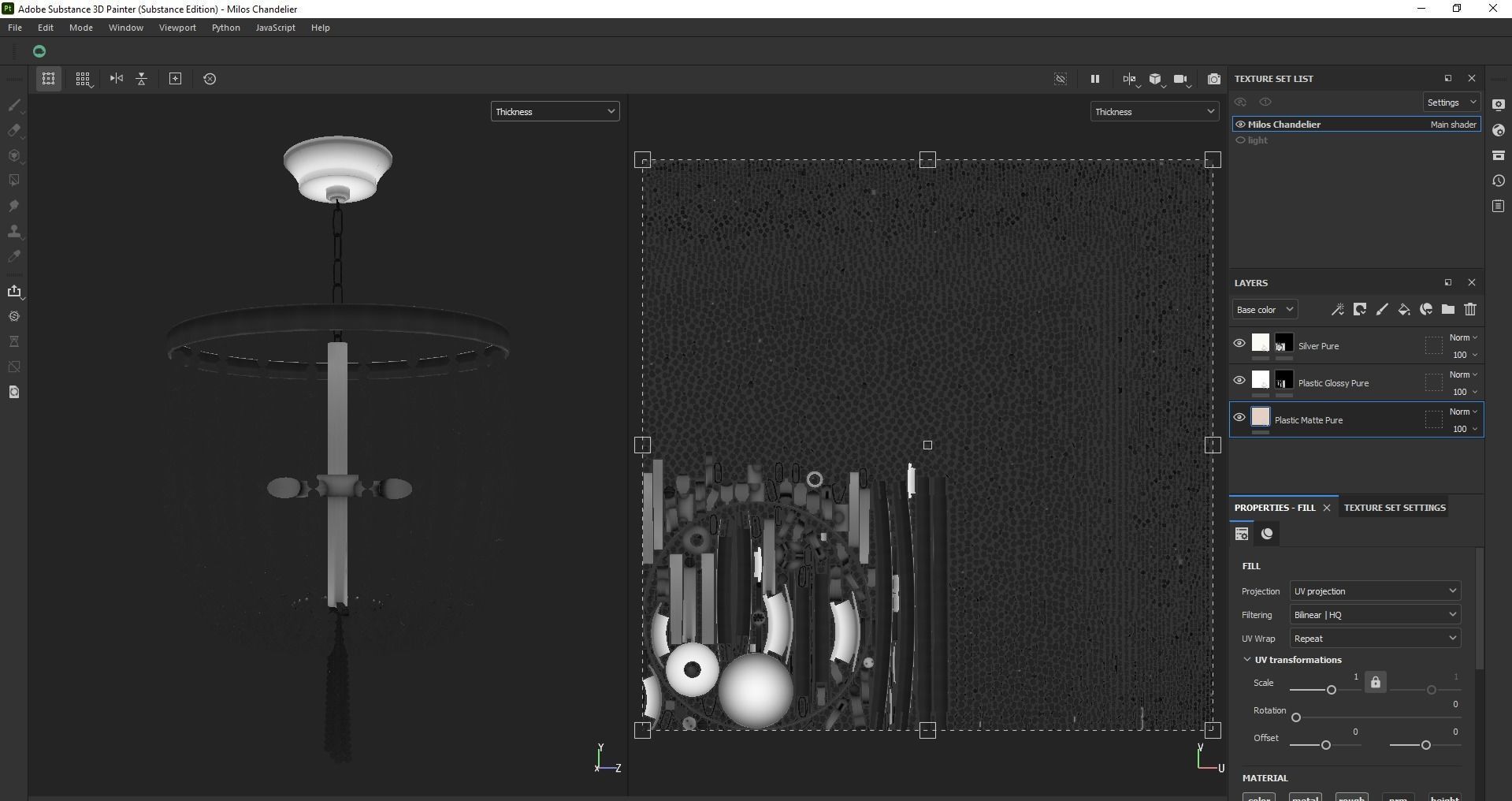 Chandelier - lighting - pendant - ceiling light 3D model_22