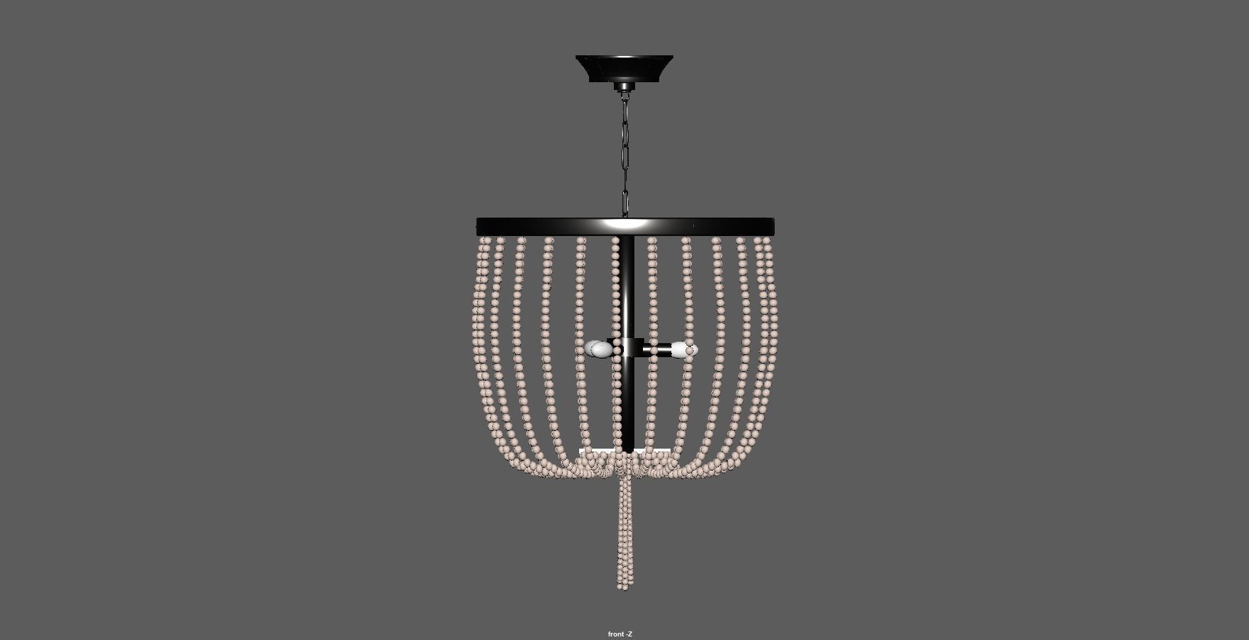 Chandelier - lighting - pendant - ceiling light 3D model_7