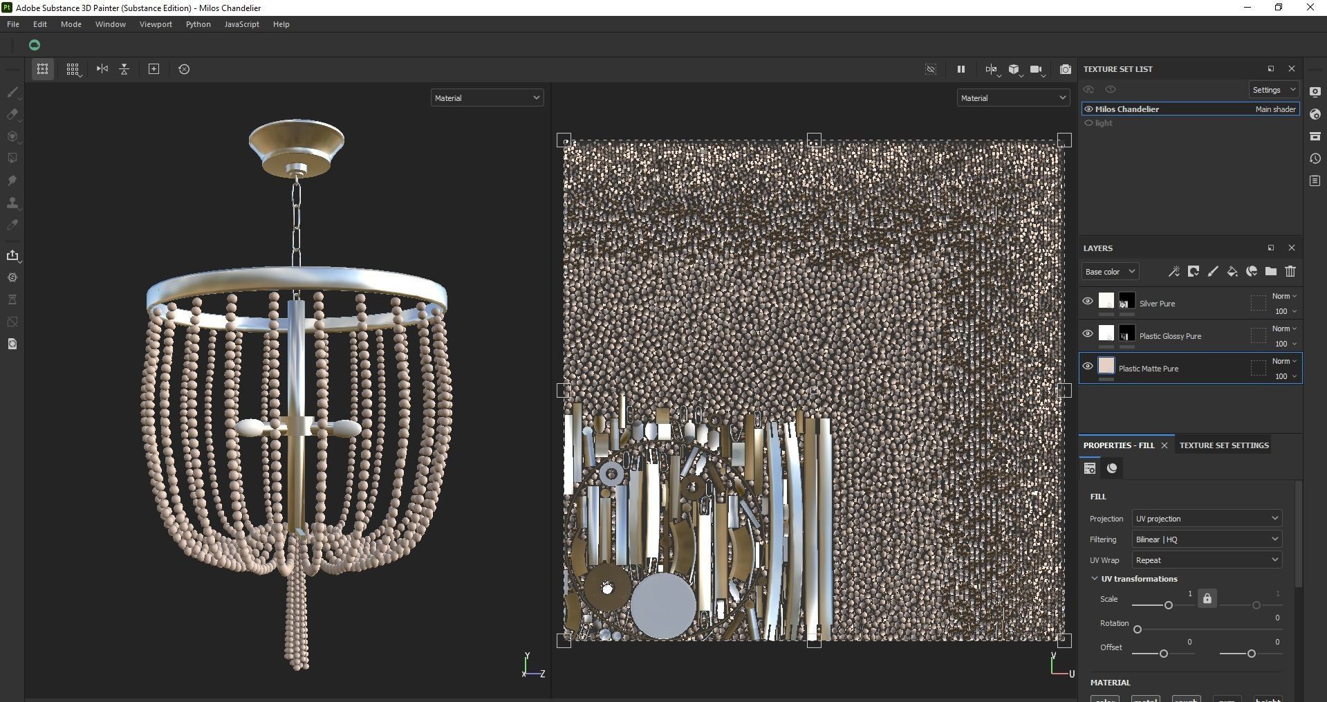 Chandelier - lighting - pendant - ceiling light 3D model_25