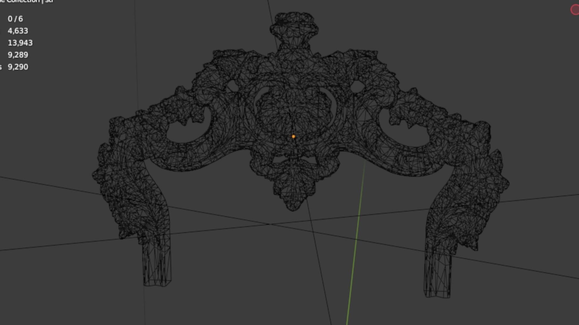 Classic decor ornament 297 3D model_5