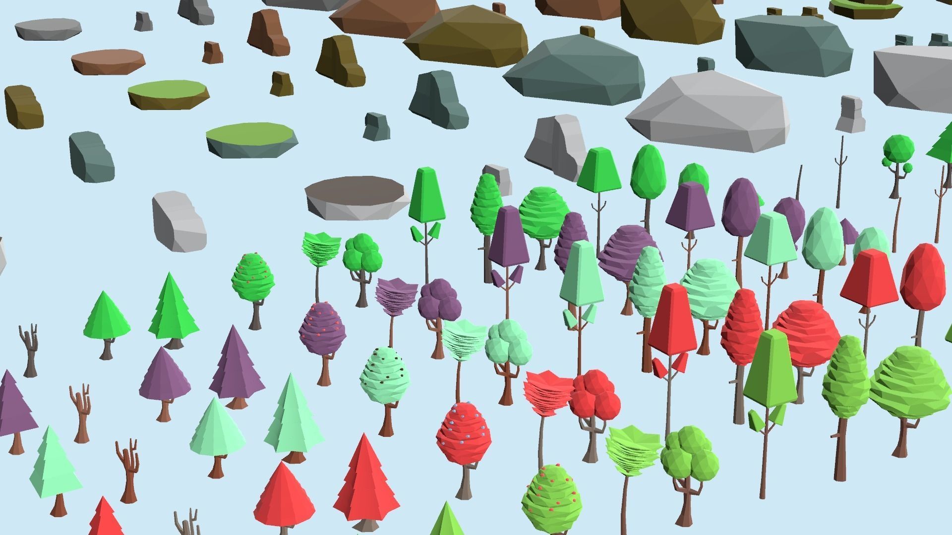 Ultimate Forest Pack Low-poly 3D model_10