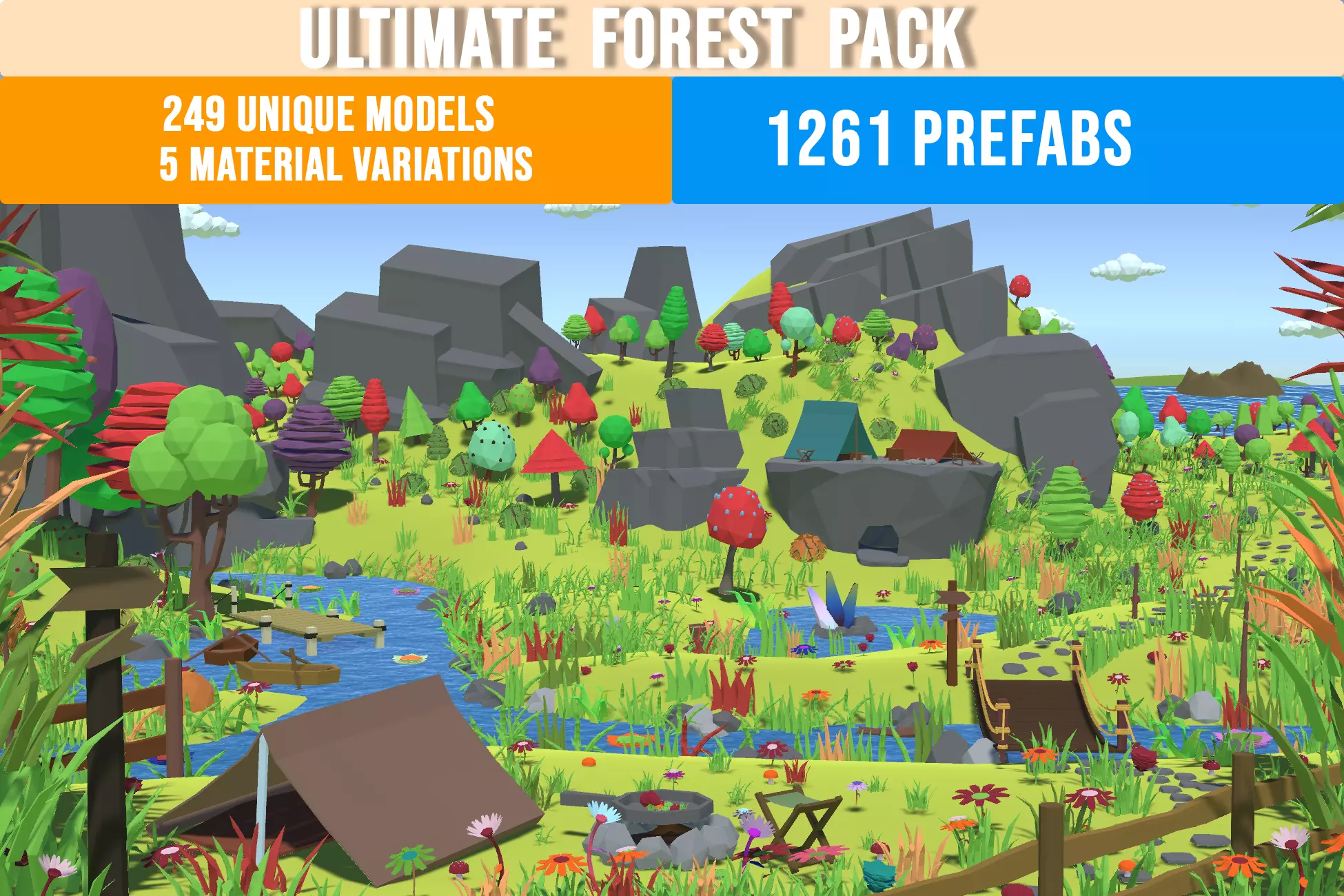 Ultimate Forest Pack Low-poly 3D model_0