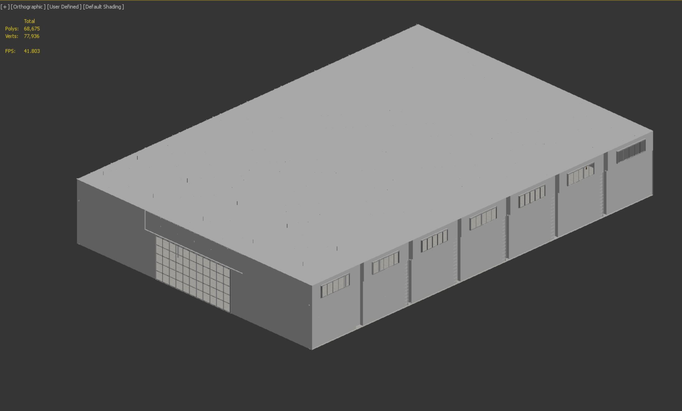 low poly warehouse 08 Low-poly 3D model_14