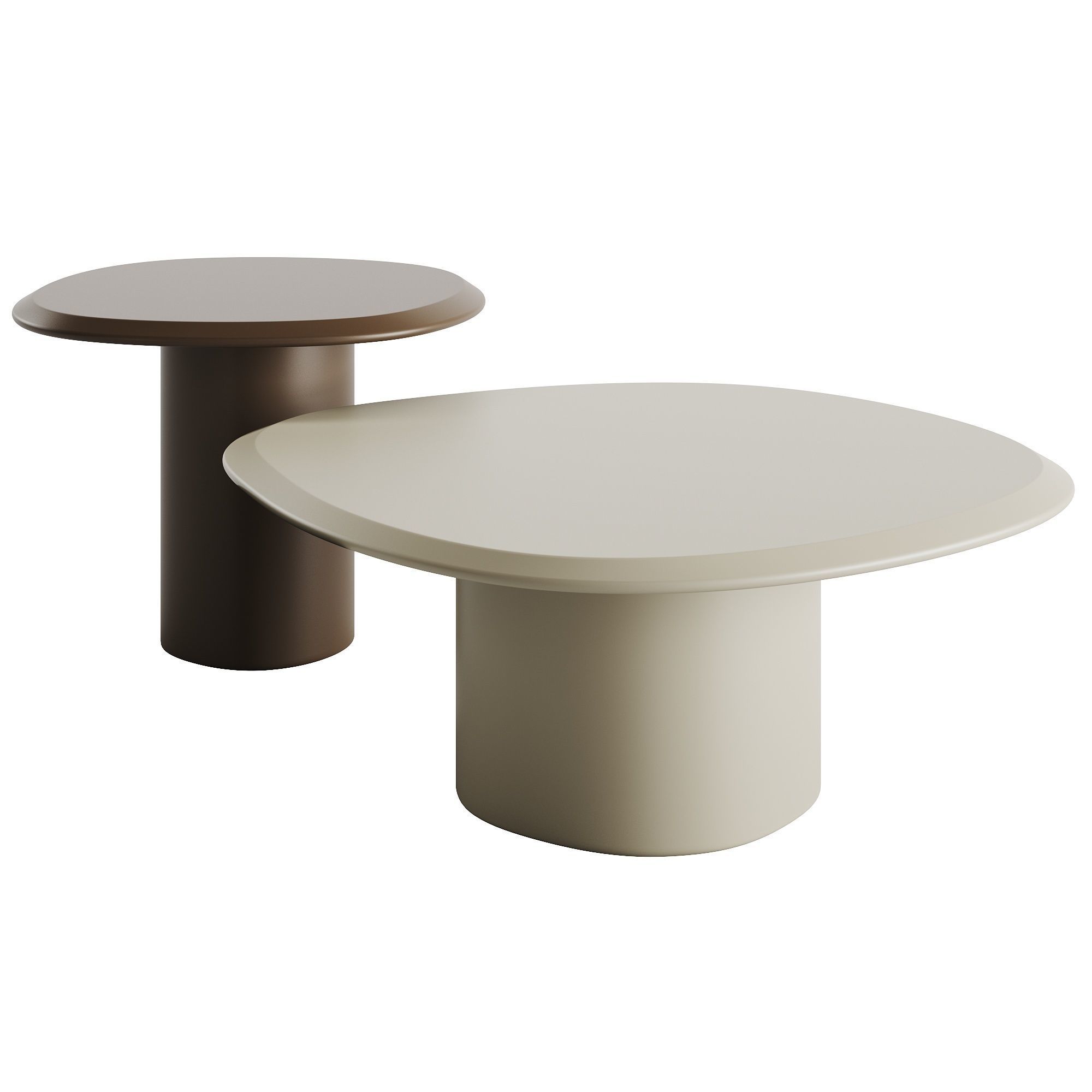 Carpanese Home Pebble Coffee Table Rising Collection Low-poly 3D model_3