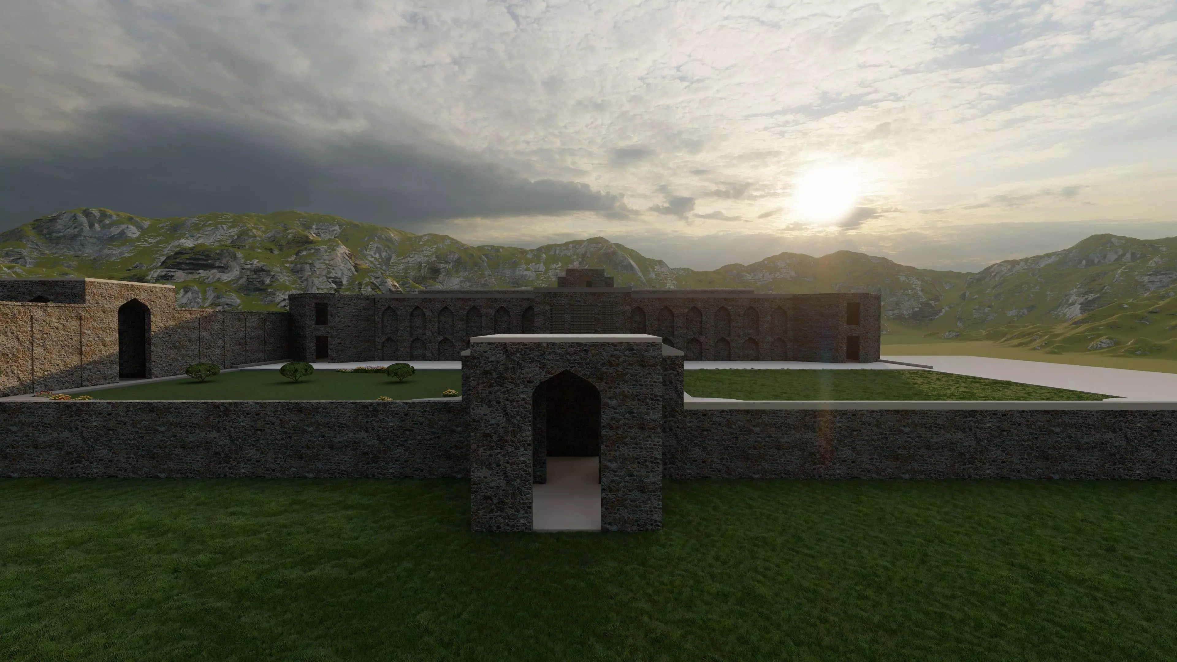 PARI MAHAL ANCIENT ARCHITECTURAL MODEL 3D model_0