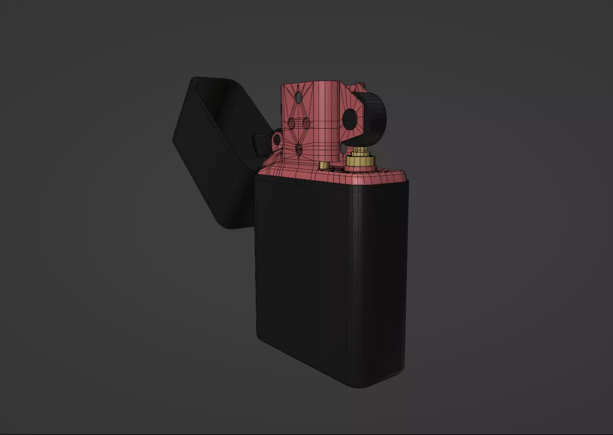 Lighter Low-poly 3D model_0