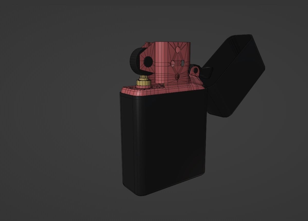 Lighter Low-poly 3D model_1