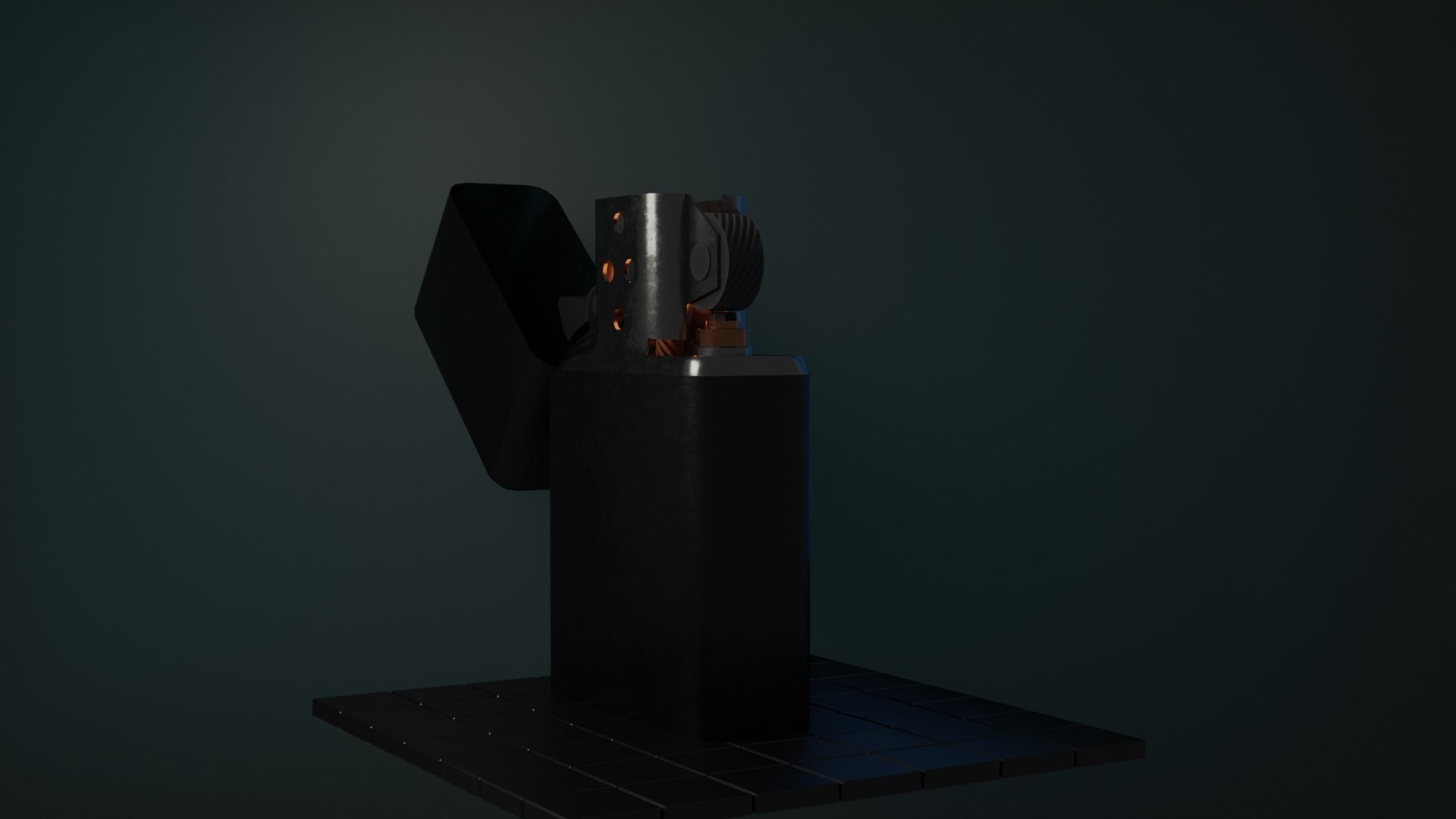 Lighter Low-poly 3D model_3