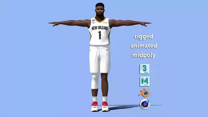T-Pose Zion Williamson New Orleans NBA