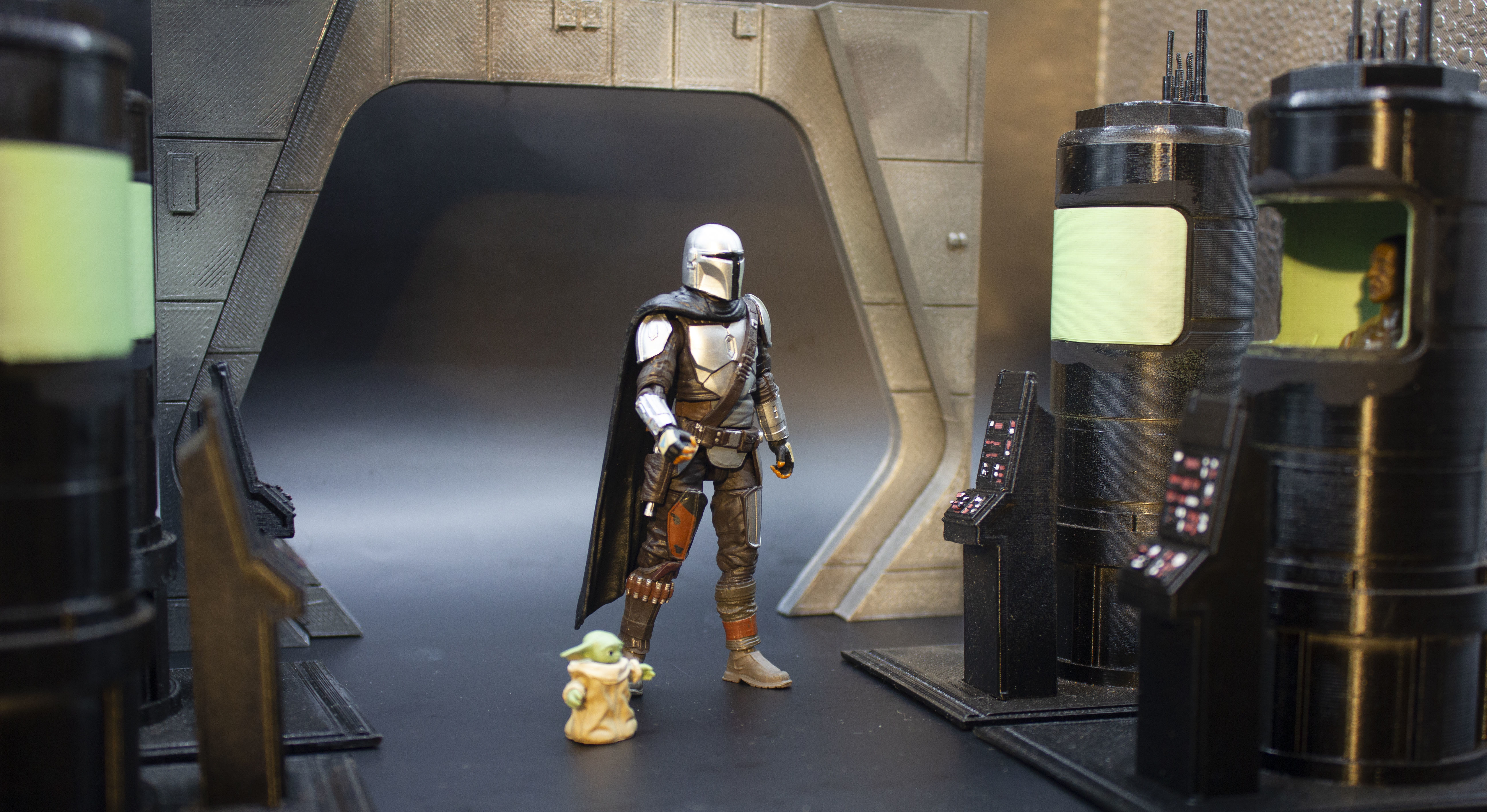 Star Wars custom Articulated Mof Gideon clone cabin 3D print model_1