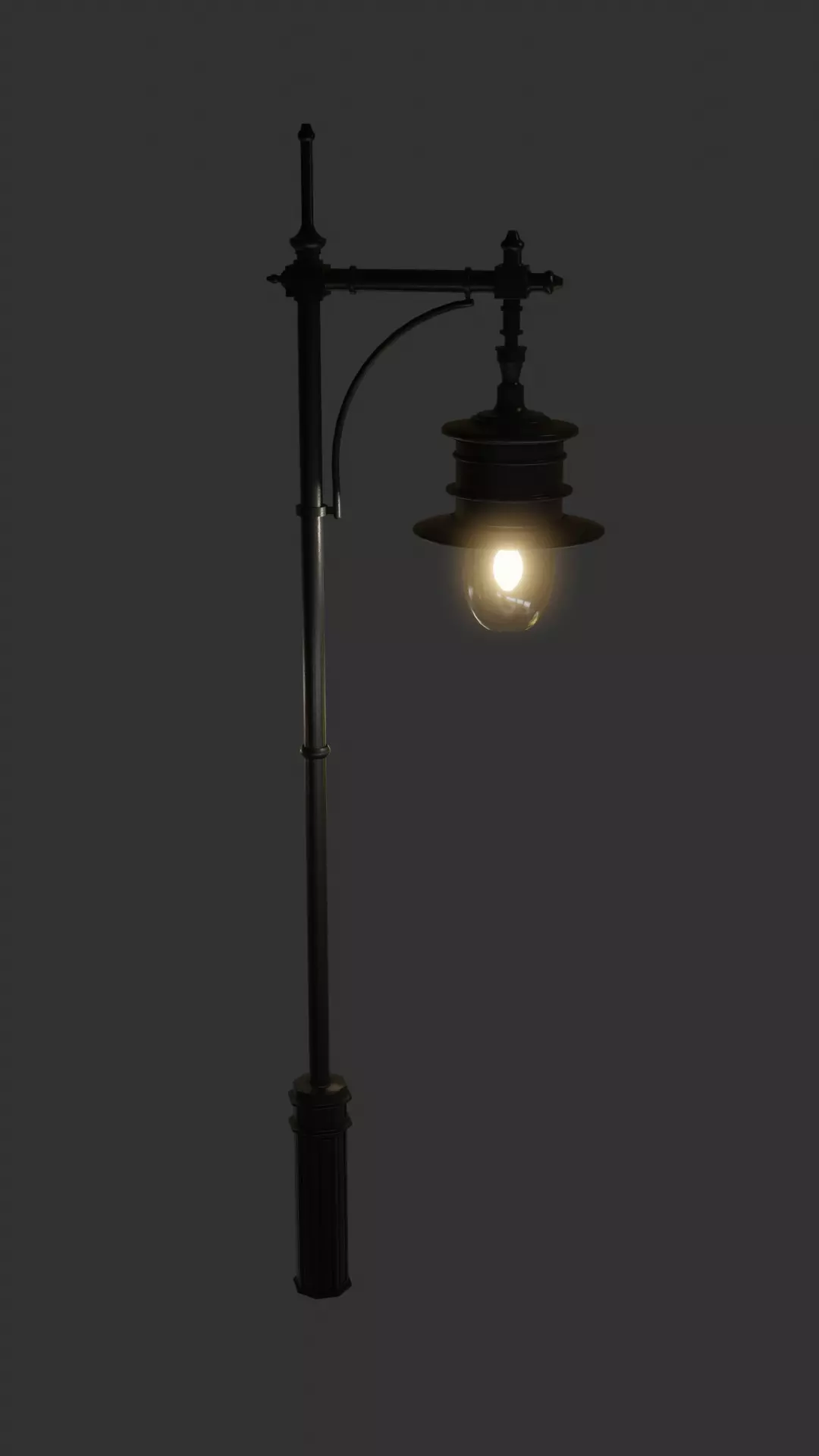 Classical Street Lamp Free low-poly 3D model