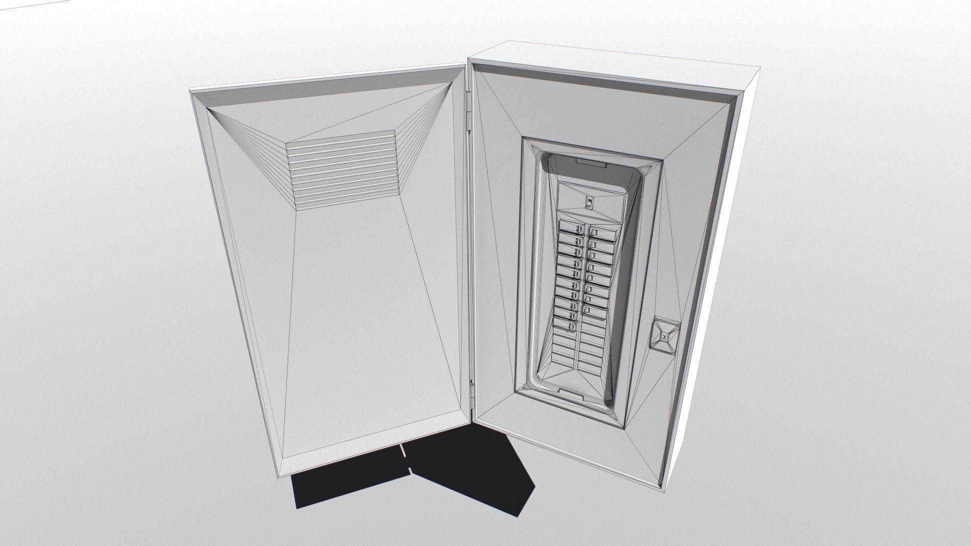 Fuse box Low-poly 3D model_6