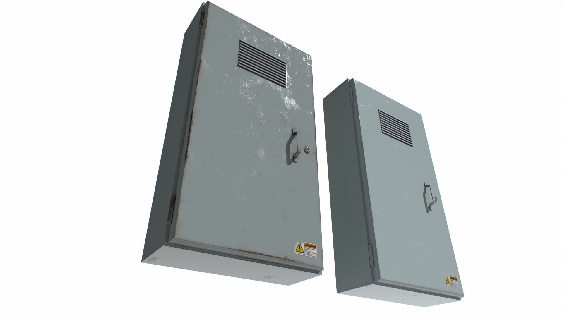 Fuse box Low-poly 3D model_3