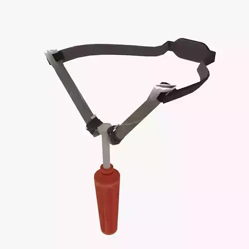 Hand Crafted Slingshot  Low-poly 3D model