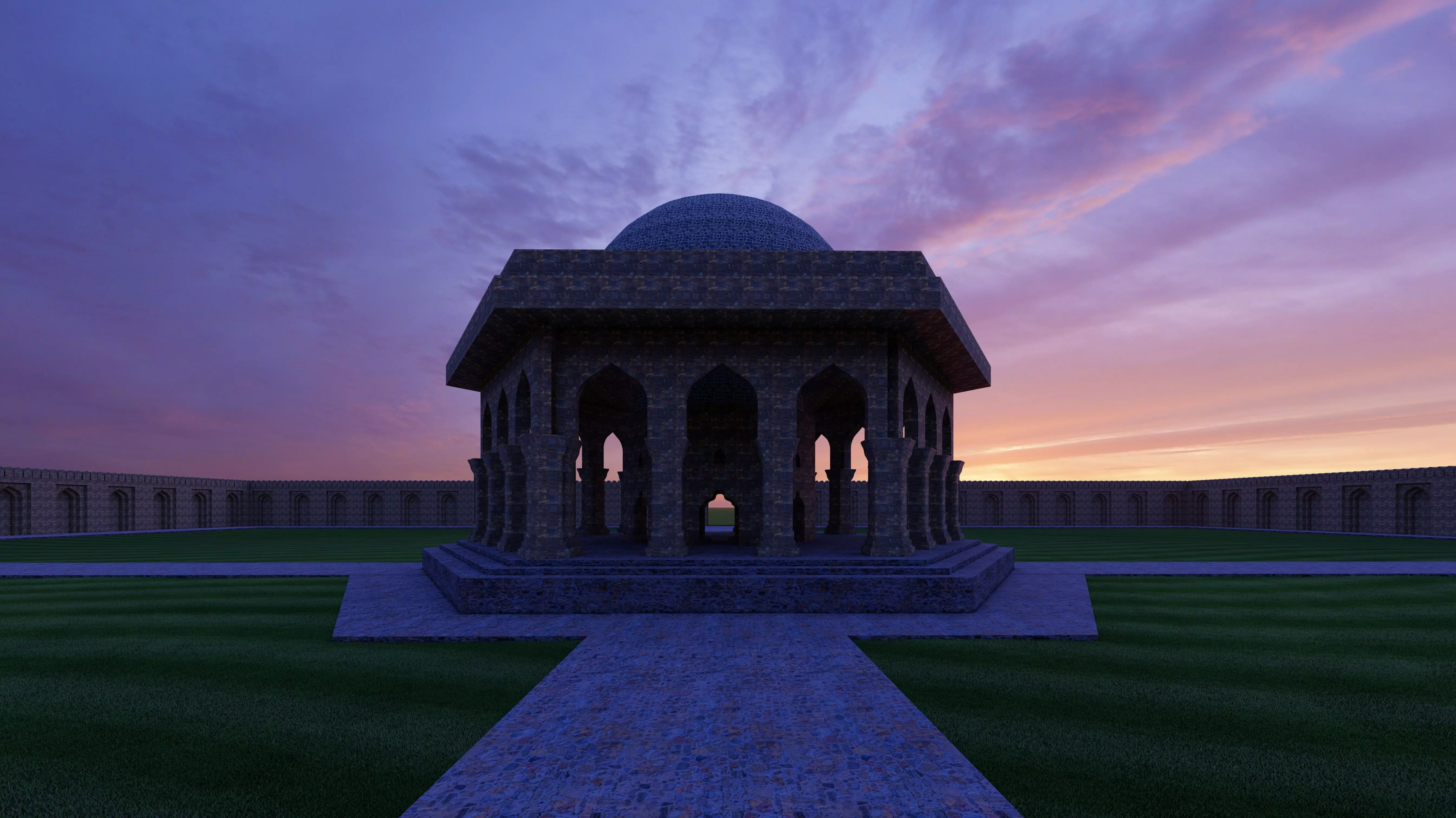 Sikander Lodi Tomb 3D model_0