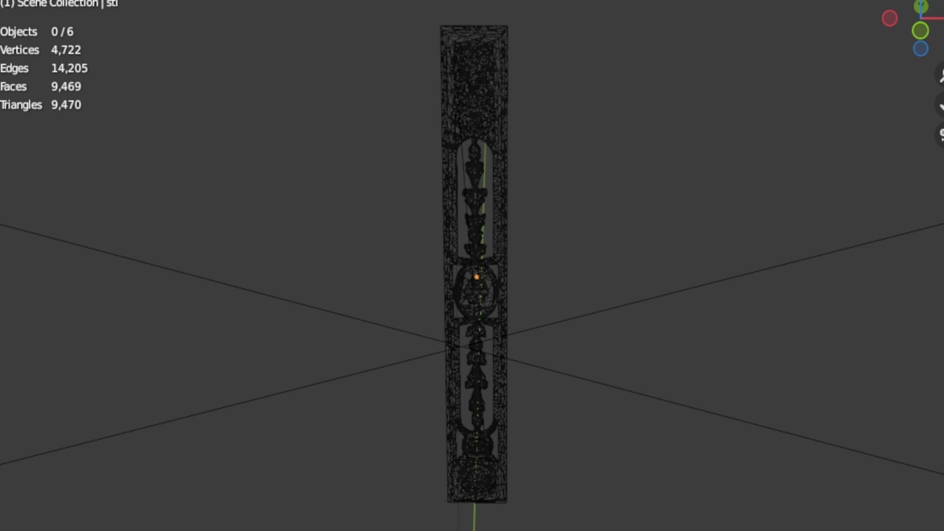 Classic decor ornament 298 3D model_6