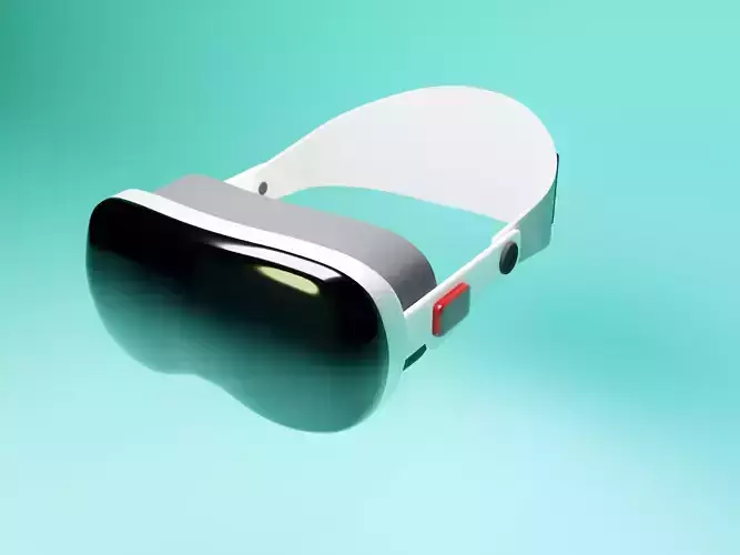 Mixed Reality Headset Pro Vision virtual reality helmet 3D model