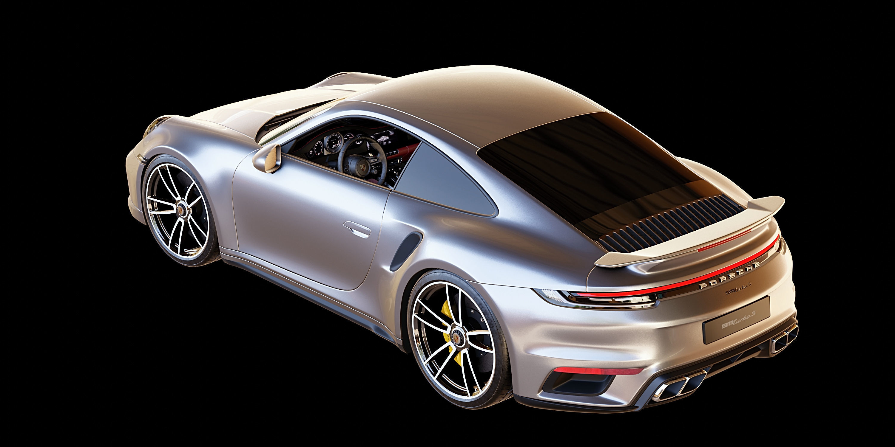 Porsche 911 Turbo S 2021 3D model_14