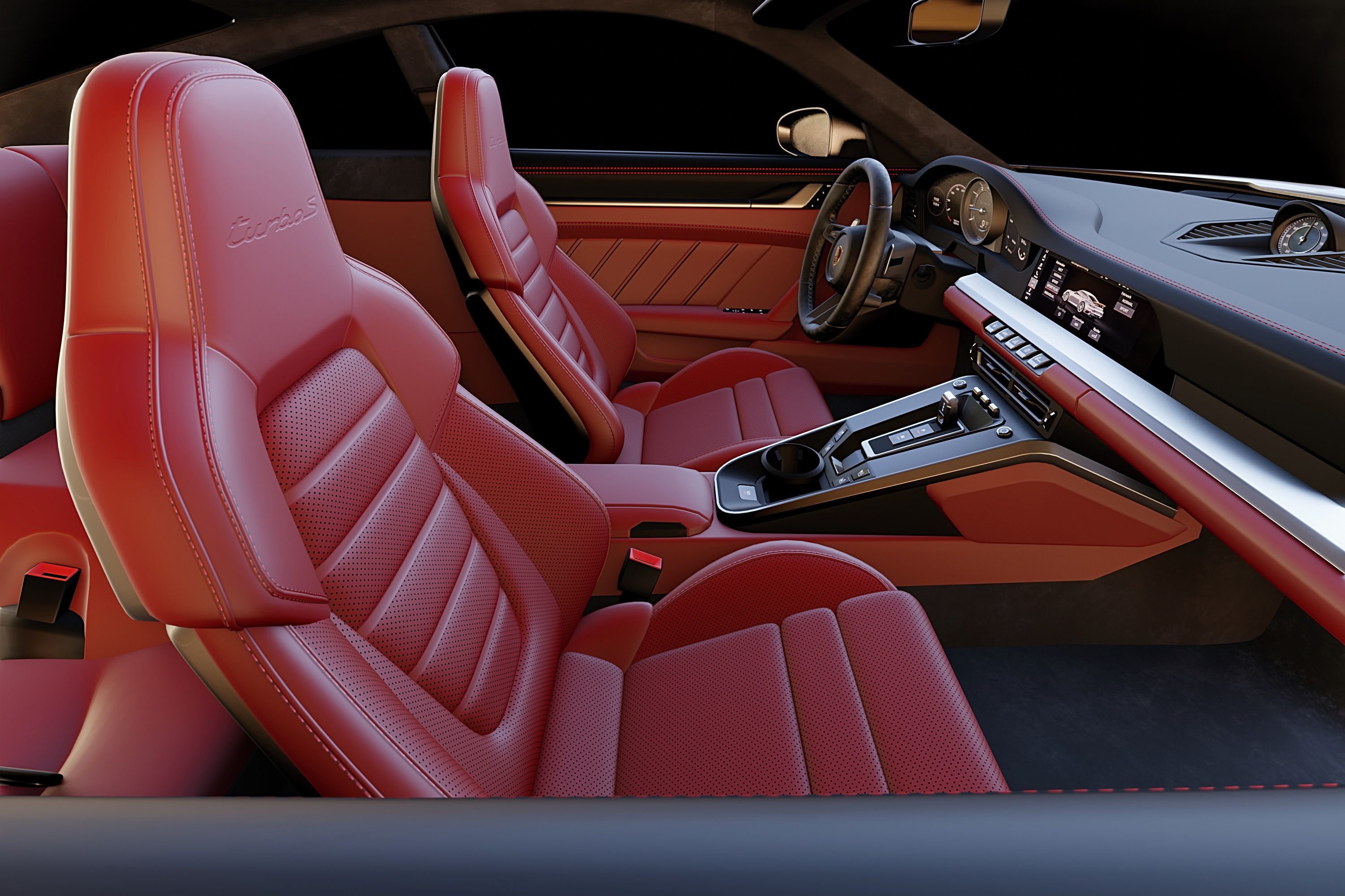 Porsche 911 Turbo S 2021 3D model_19