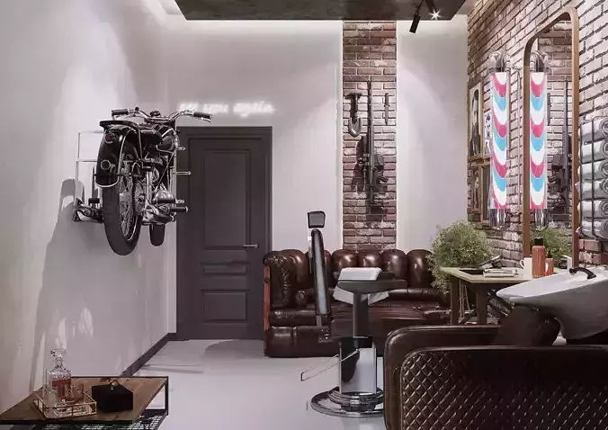 Barber Shop Interior Design 