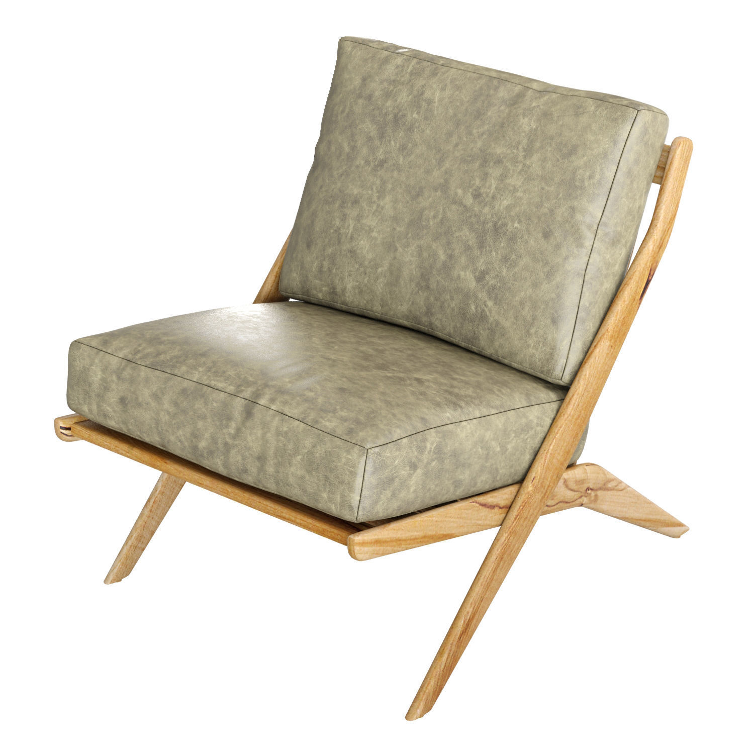 Crate and Barrel Pose Armchair 3D model_3