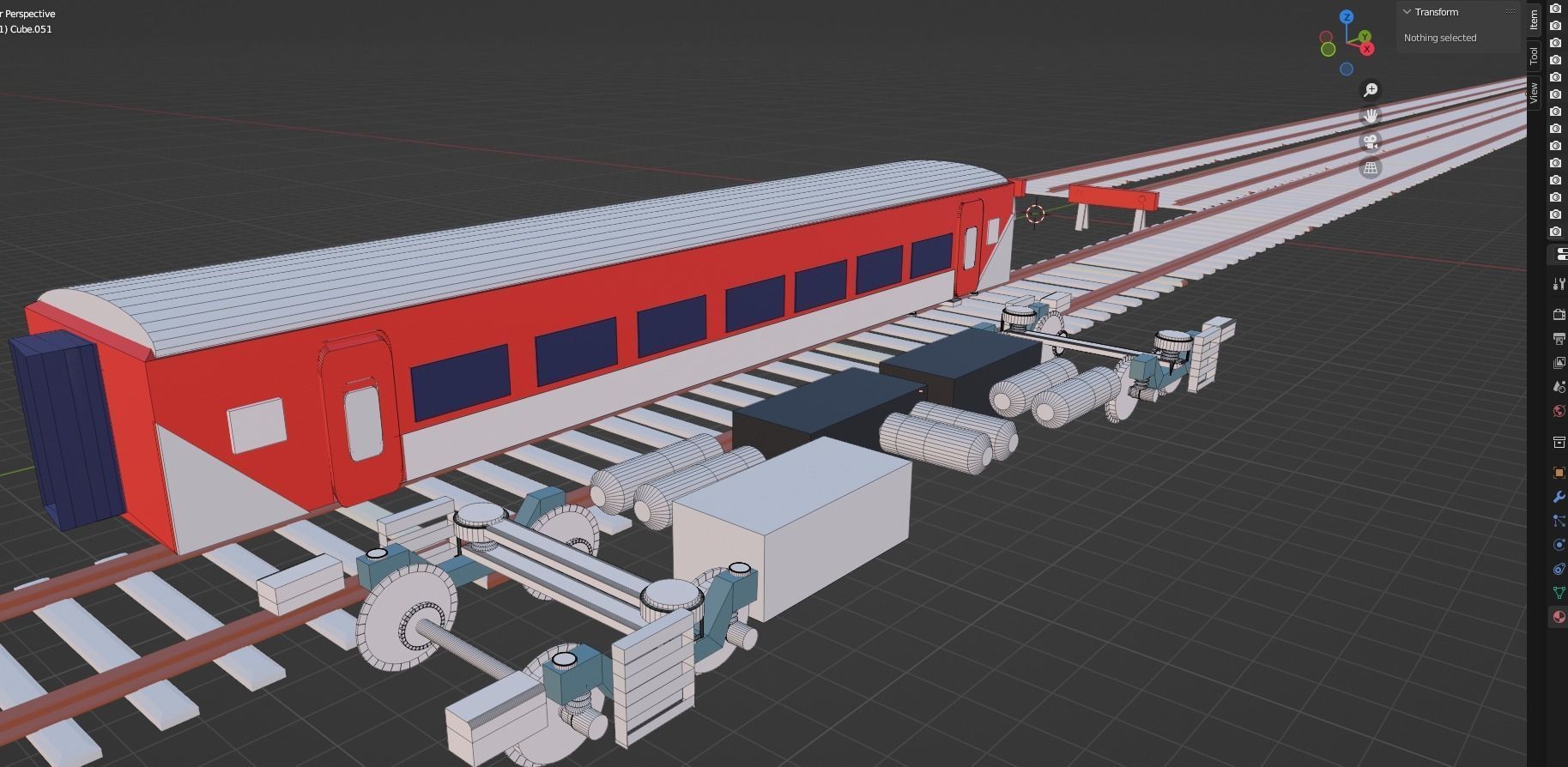 Indian LHB coach made in blender 3d Software  Free 3D model_1