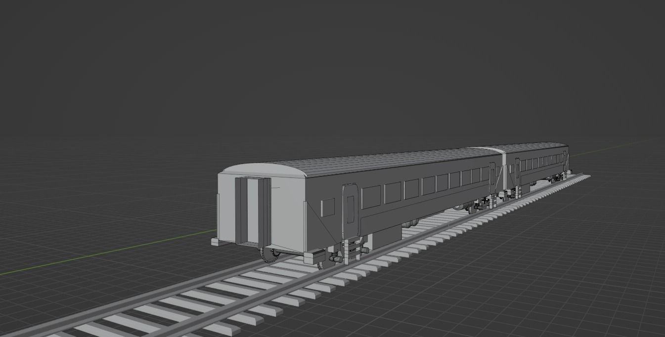Indian LHB coach made in blender 3d Software  Free 3D model_4